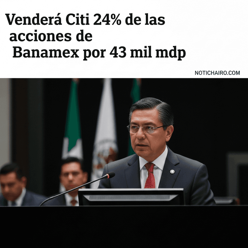 Venderá Citi 24% de las acciones de Banamex por 43 mil mdp