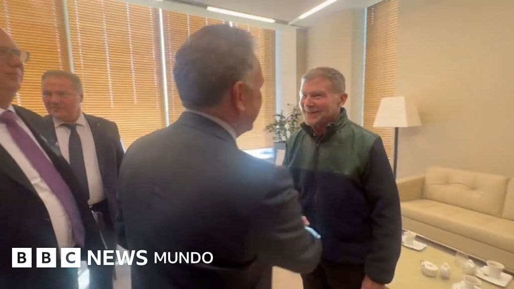 Stephen Hubbard tras ser puesto en libertad por las autoridades rusas.