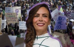 Sasha Sokol alza la voz en el 8M y exige que Luis de Llano cumpla su sentencia