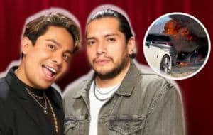 Se incendia el automóvil en el que viajaban Ricardo Peralta y César Doroteo