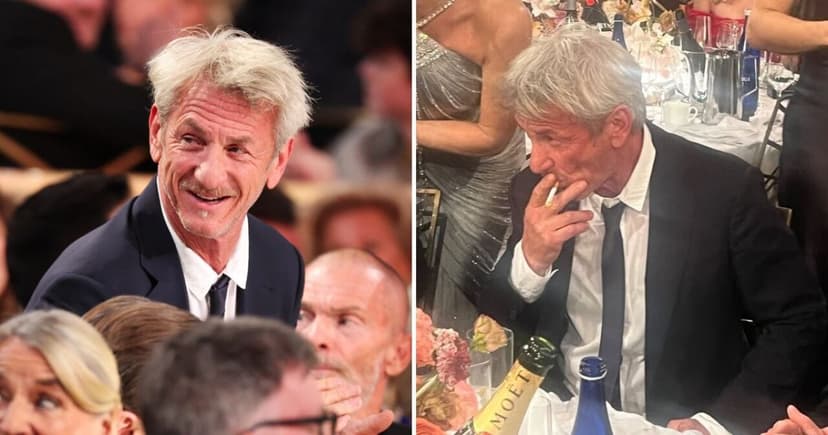 Sean Penn rompe regla en los Golden Globes y es severamente criticado