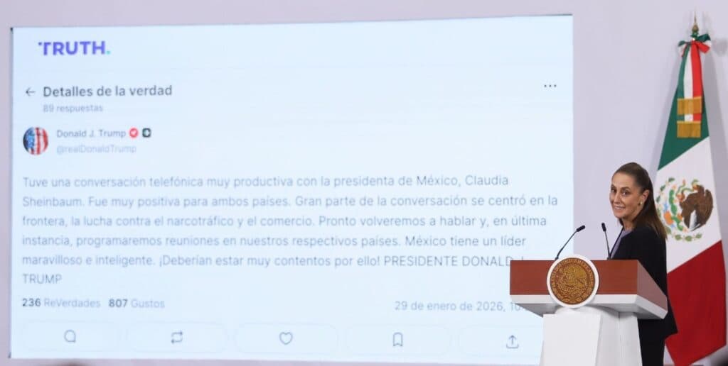 Sheinbaum habla con Trump y Melania: ¿Cuáles fueron los temas?