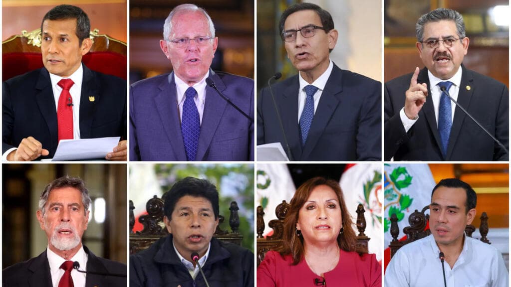 Siete presidentes en diez años, el reflejo de la inestabilidad política en Perú