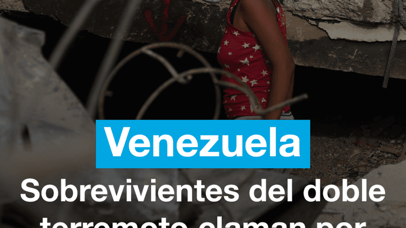 Sobrevivientes del doble terremoto en Venezuela claman por ayuda un mes después