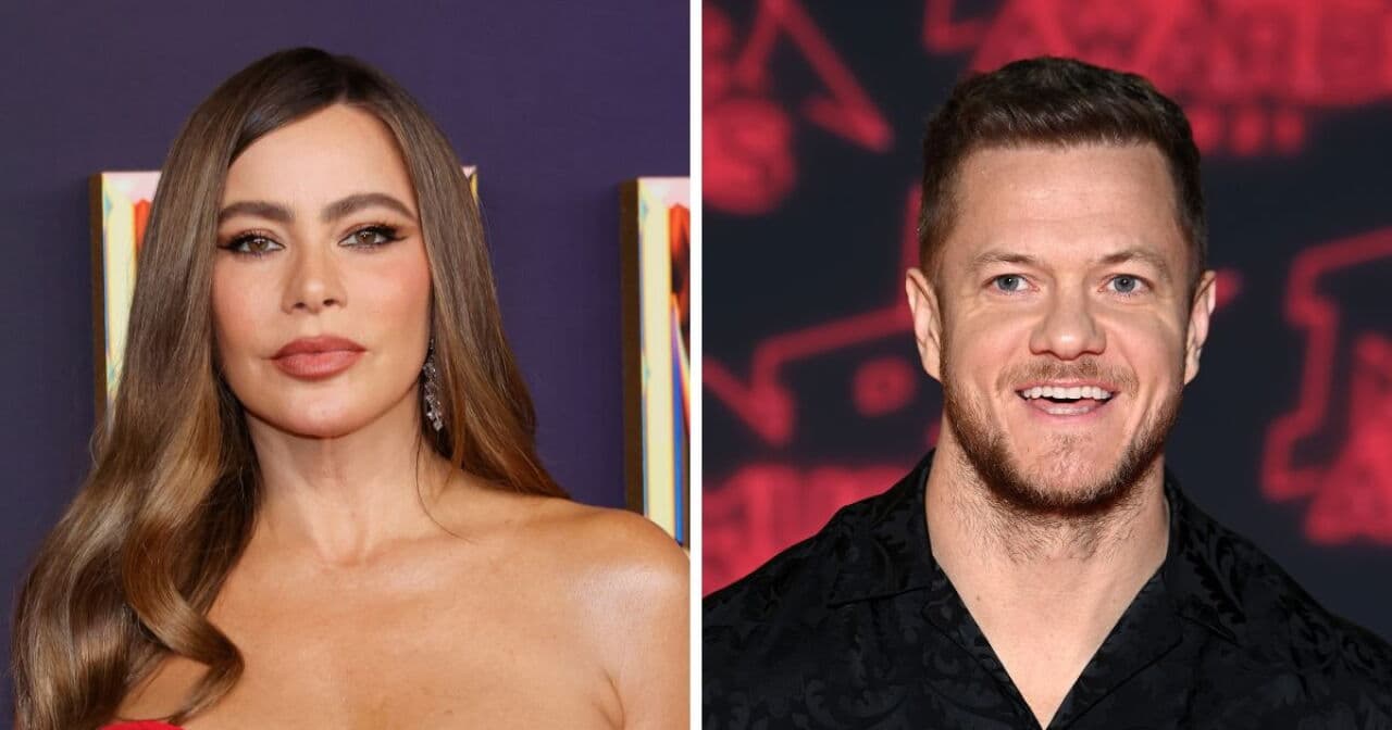 Sofía Vergara y Dan Reynolds durante su reciente encuentro en Beverly Hills.