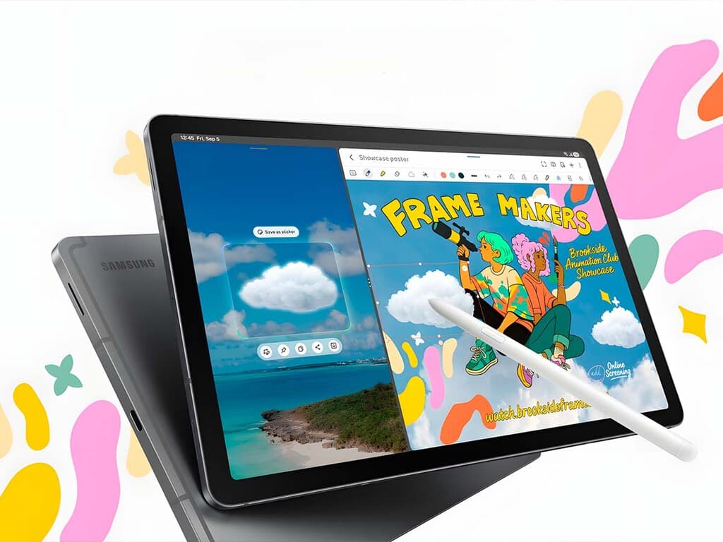 Tablet con gran pantalla y batería para todo el día. Viene con un lápiz y tiene descuento para regreso a clases