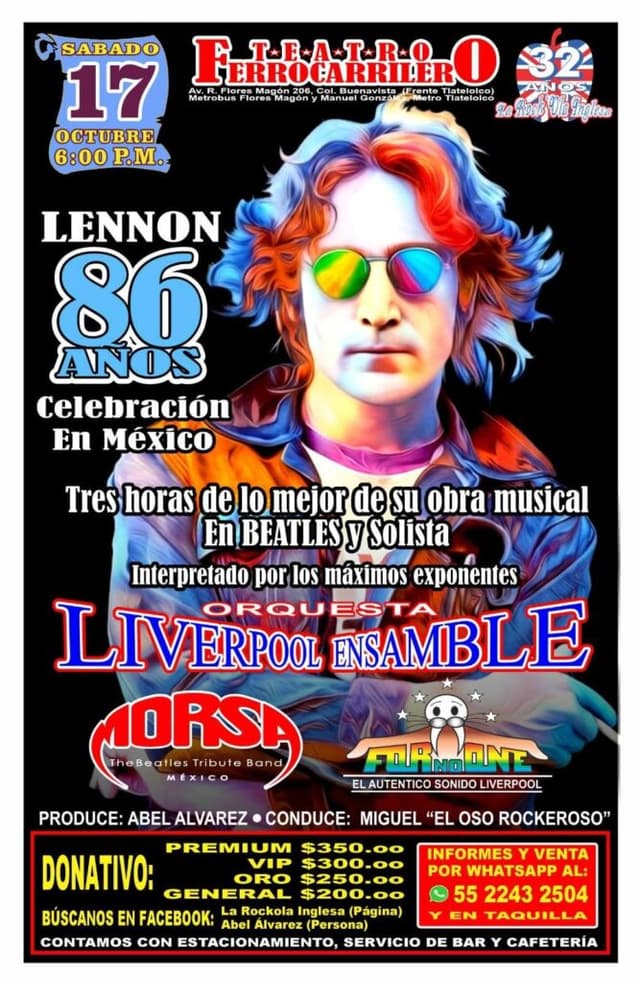 The Beatles en CDMX: Concierto sinfónico por el cumpleaños de John Lennon desde $200