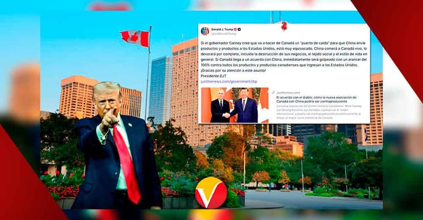 Trump amenaza a Canadá con aranceles del 100 % por acuerdo con China