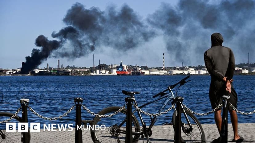 Un incendio afectó las instalaciones de una refinería de petróleo de La Habana en medio de la grave crisis energética en Cuba