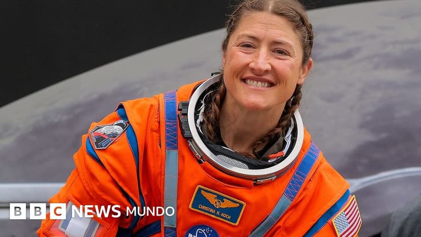 "Una foto me inspiró a ser astronauta": quién es Christina Koch, la primera mujer que viaja a la Luna a bordo de la misión Artemis II de la NASA