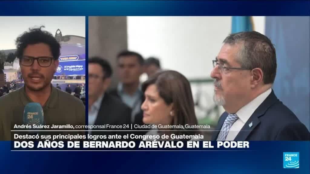 Una popularidad a la baja marca los dos años de Bernardo Arévalo en la Presidencia guatemalteca
