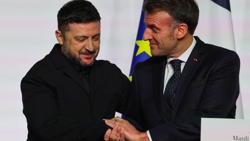 Zelenski se reúne con Macron en París en busca de aumentar la presión sobre Rusia
