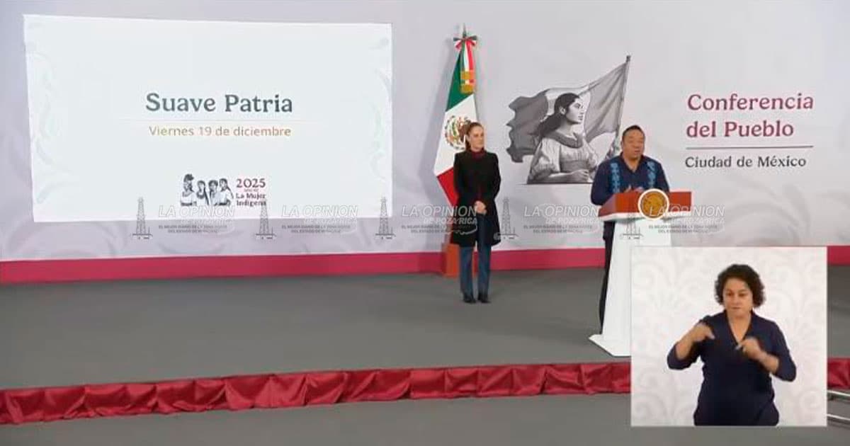 Presenta al ensamble de niños Kuitól Tének en la mañanera