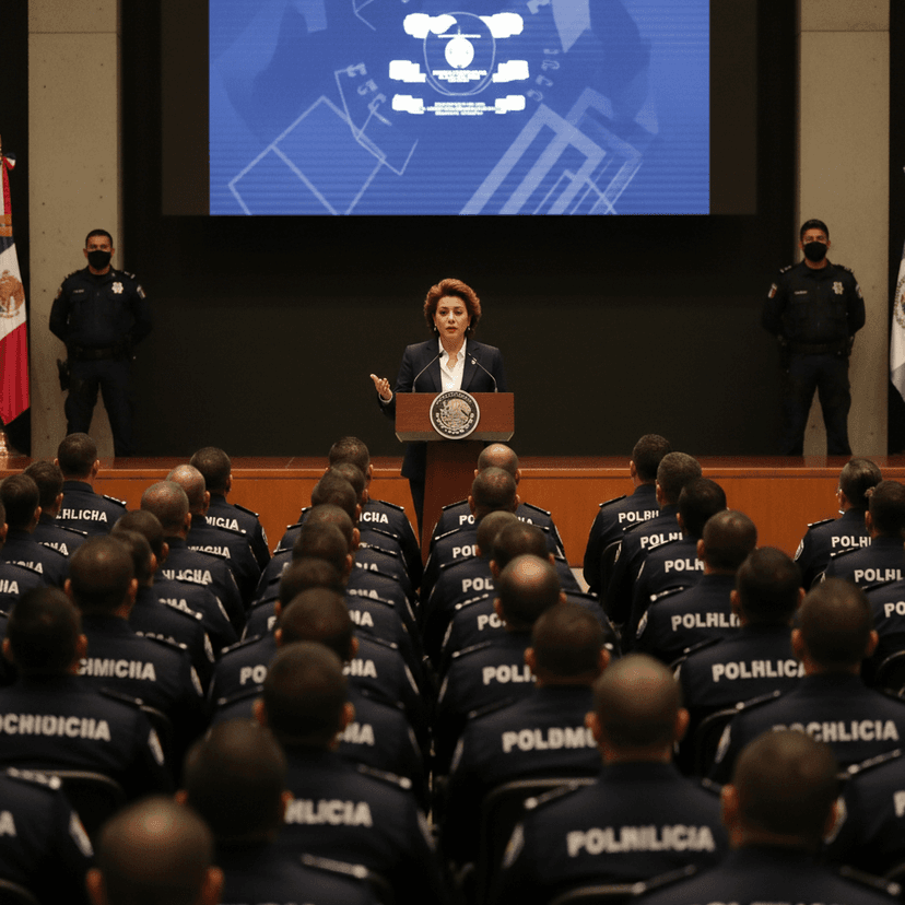 Llama Brugada a policías a redoblar esfuerzos; en 2026 habrá retos importantes