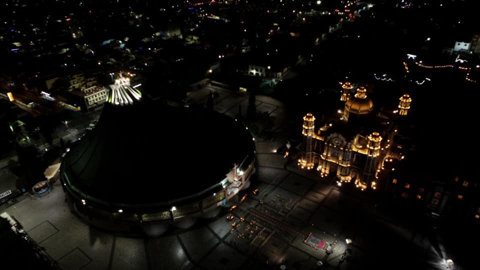 Impresionante: Sheinbaum muestra fotos aéreas de la Basílica vacía; agradece a los fieles su responsabilidad (+ #Fotos)