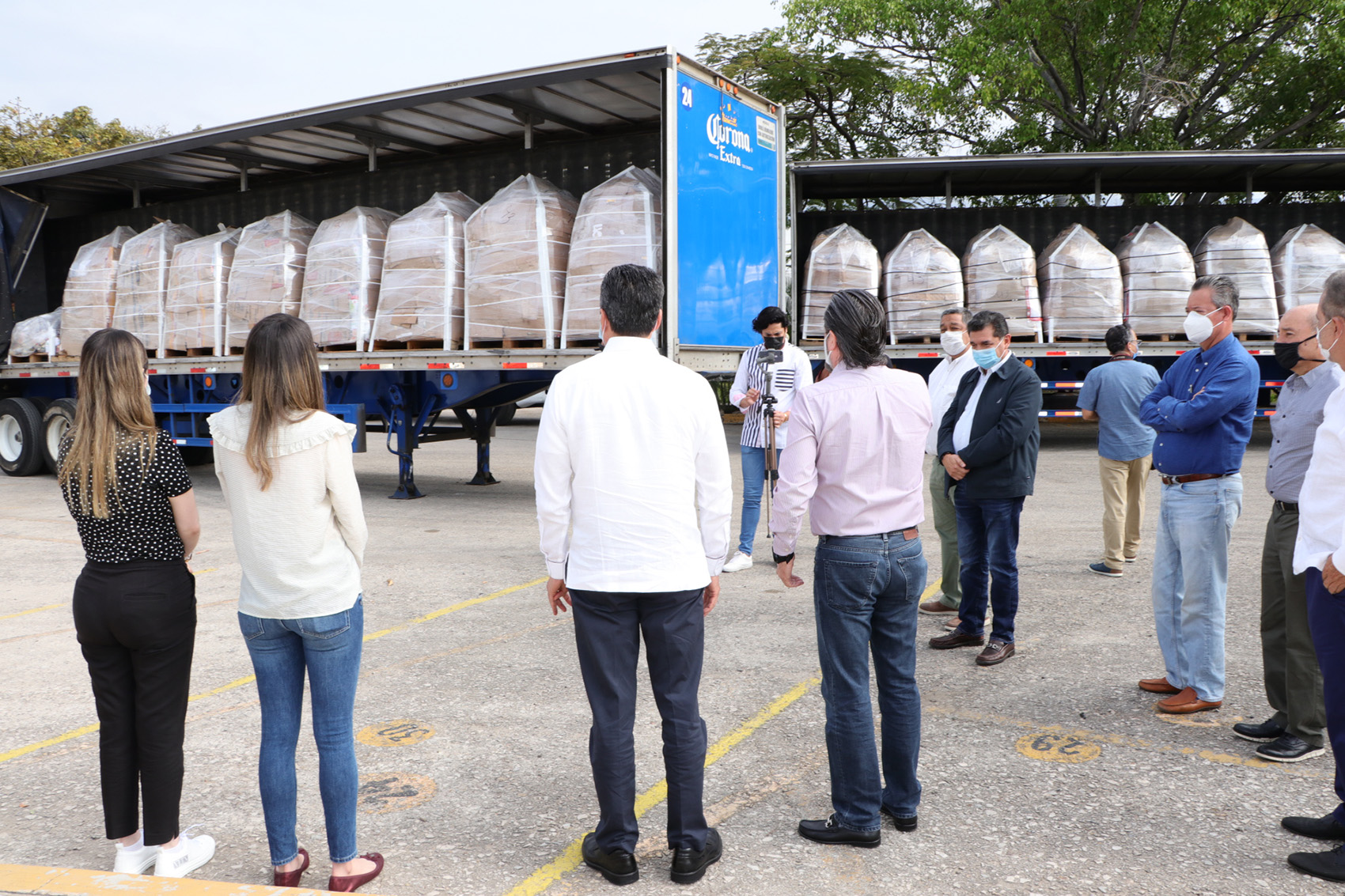 Gobernador de Chiapas agradece donación de cinco mil paquetes alimentarios en beneficio de la población en situación de emergencia por COVID-19 y lluvias