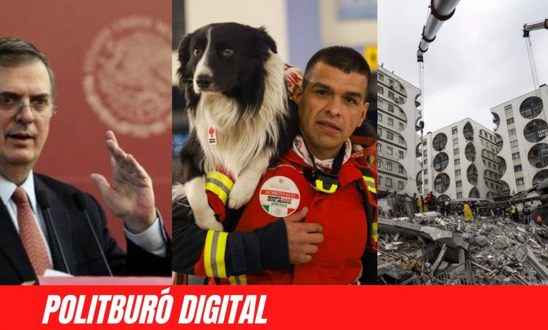 Marcelo Ebrard Anuncia envío de ayuda a Turquía por instrucciones de AMLO, incluyendo binomios caninos