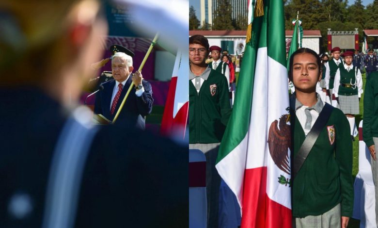“Mexicanos se reconocen en Bandera Nacional aun en las diferencias”: AMLO