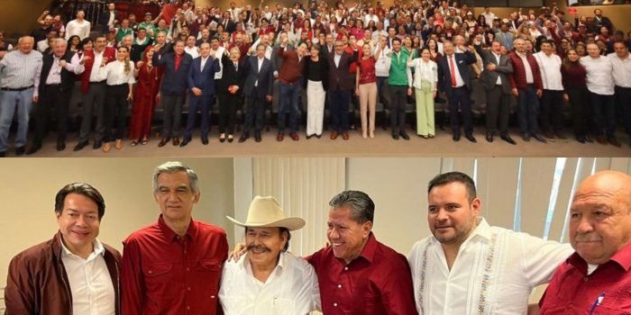 Gobernadores de Morena abandonan a Guadiana en toma de protesta y registro