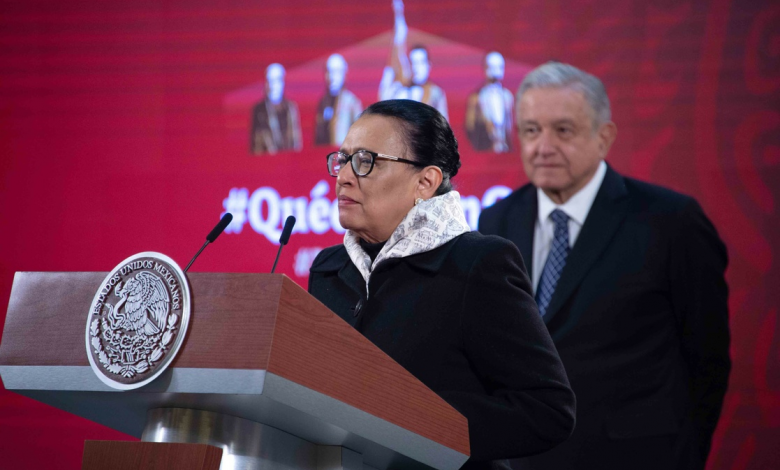 AMLO nombra a Rosa Icela Rodríguez "zar" de la lucha contra el fentanilo