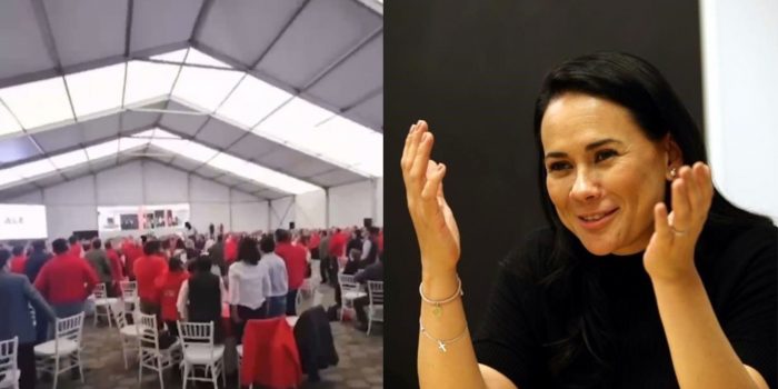 Alejandra del Moral, candidata del PRI-PAN-PRD en el Estado de México, llama a hacer fraude