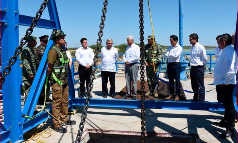 Inaugura AMLO primera etapa del acueducto El Cuchillo II; garantizará agua a 5.4 millones de habitantes en Monterrey