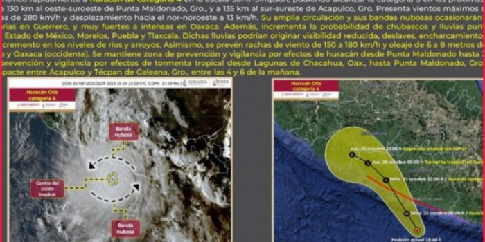 Presidente alerta a habitantes de Guerrero ante entrada de Otis; impactará en categoría 5 – EL CHAMUCO Y LOS HIJOS DEL AVERNO