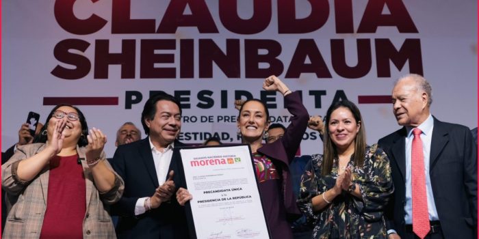 Entregan a Sheinbaum constancia como precandidata única por alianza Morena, PT y PVEM – EL CHAMUCO Y LOS HIJOS DEL AVERNO