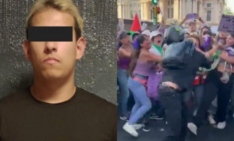 Detienen a hombre que agredió a manifestantes del 8M en Centro Histórico de CDMX – EL CHAMUCO Y LOS HIJOS DEL AVERNO